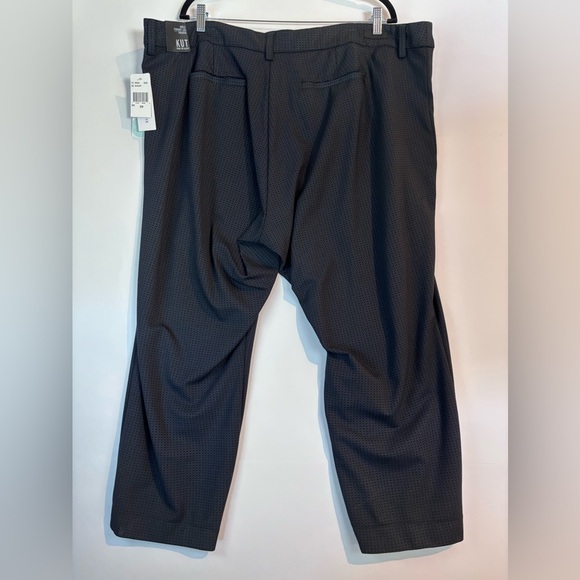 Kut From The Kloth Freyer Ponte Straight Leg Pants Navy/Black Print 24W - Picture 11 of 14